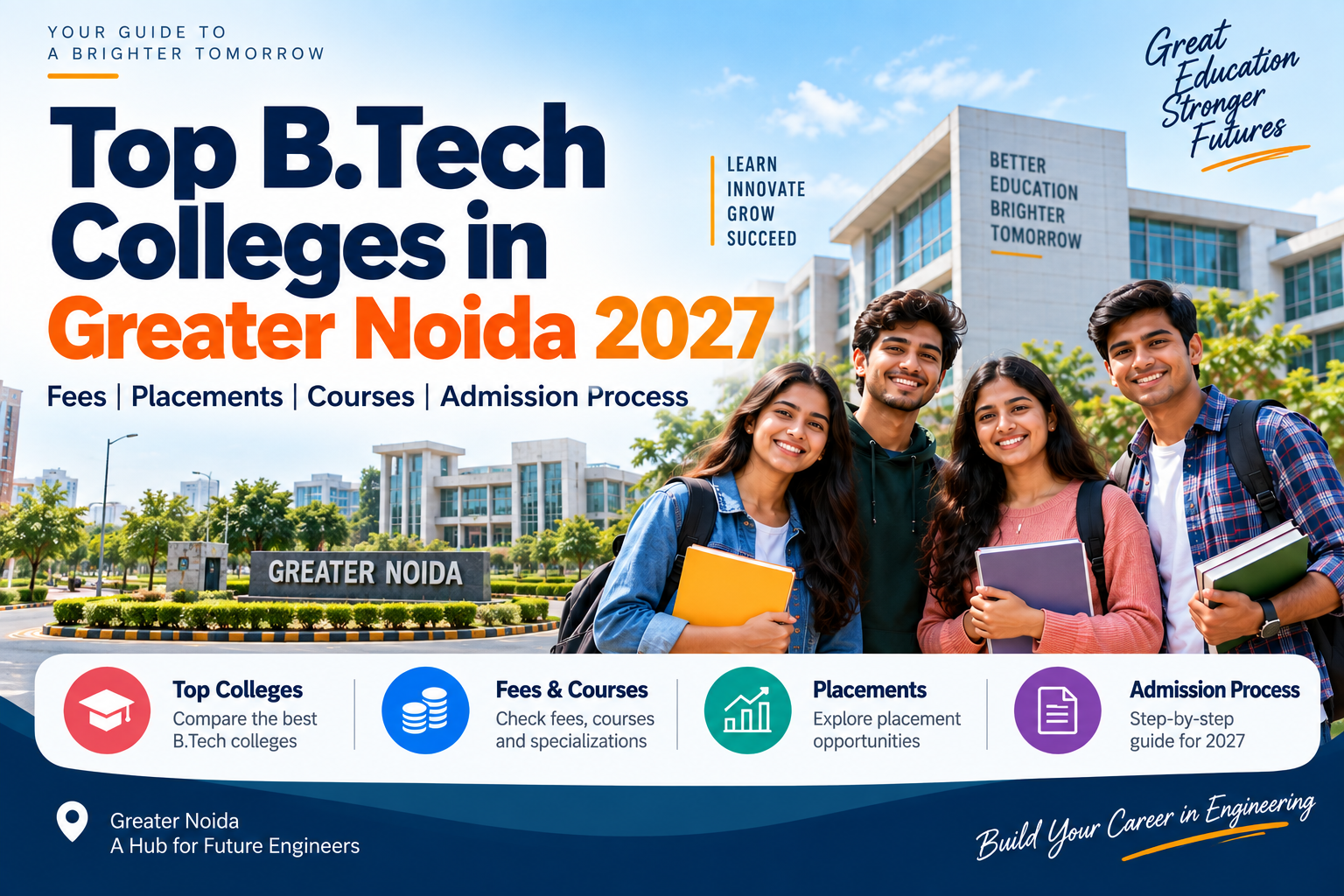Top B.Tech Colleges in Greater Noida 2027: Fees, Placements, Courses & Admission
